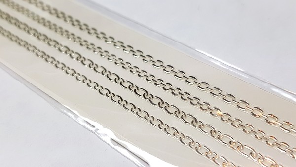 Luxus Chrome Stripe Sticker 213 Silber