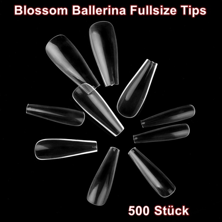 Fullsize Wonder Tips Ballerina 500 Stück Clear im Tipkasten - press on