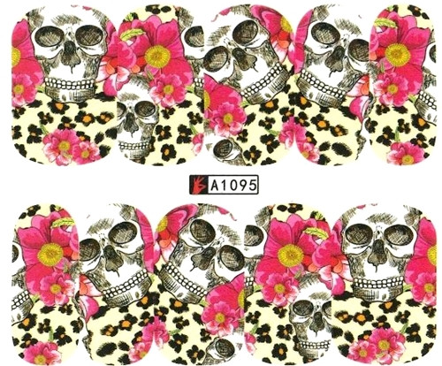 Skull Pink Red Tattoo Slider - hochdeckend