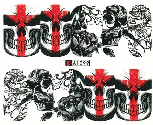 Skull & Roses Tattoo Slider - hochdeckend