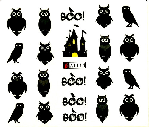 Owl Boo Tattoo Slider - hochdeckend