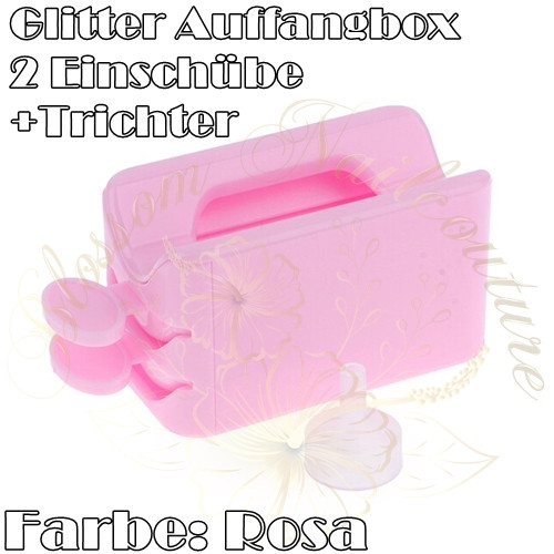 Glitter Auffangbox Rosa