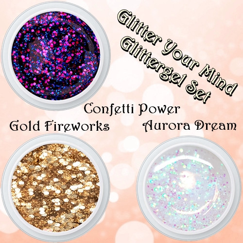 GLITTER YOUR MIND GLITTERGEL SET - 3-teilig