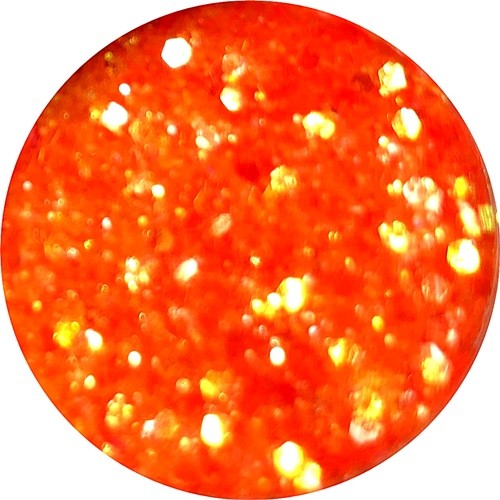 Glamour Glitter Swirl Clear Orange  XL-Größe