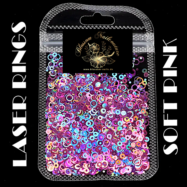 Laser Rings Soft Pink