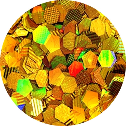 XL Pailletten Ultra Slim Holo Gold
