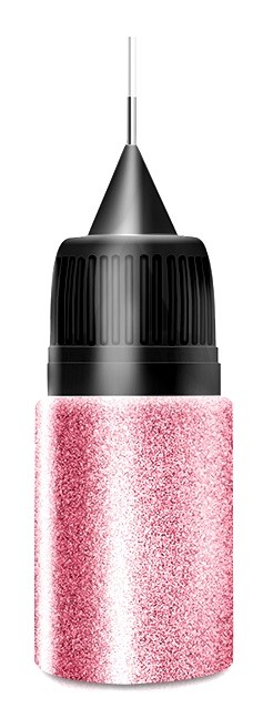 Rose Platin Glitter in Squeezer Flasche