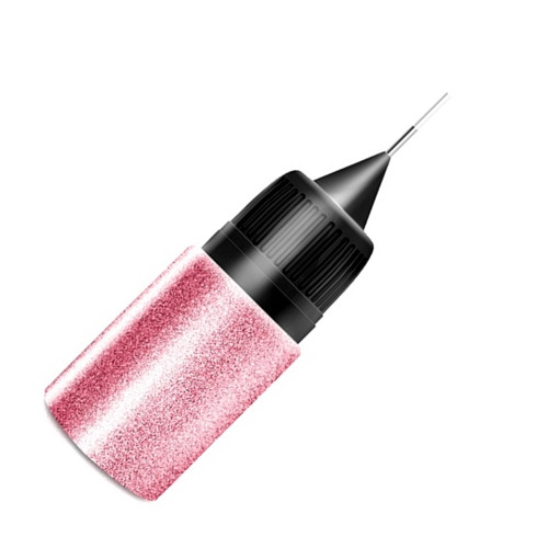 Rose Platin Glitter in Squeezer Flasche