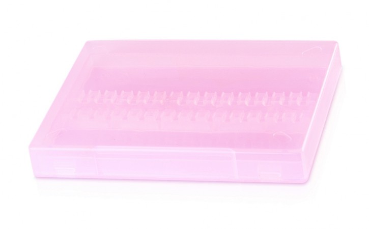 Bit Box Rosa transparent für 15 Bits