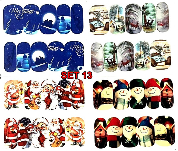 Winter & Christmas Tattoo Slider Set 13 - hochdeckend