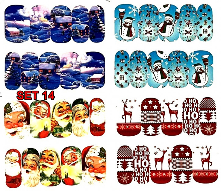 Winter & Christmas Tattoo Slider Set 14 - hochdeckend