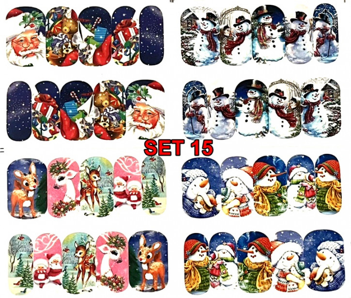 Winter & Christmas Tattoo Slider Set 15 - hochdeckend