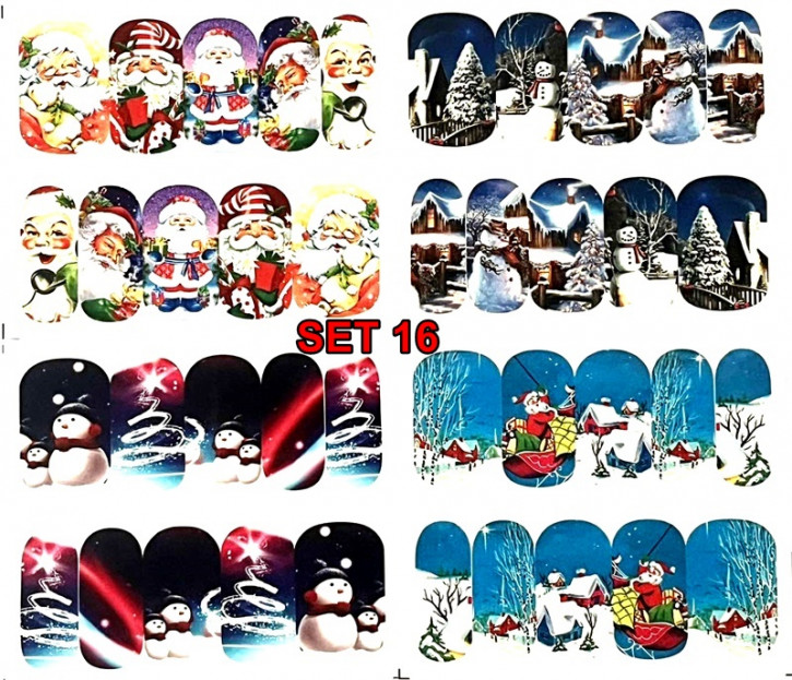 Winter & Christmas Tattoo Slider Set 16 - hochdeckend