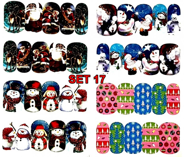 Winter & Christmas Tattoo Slider Set 17 - hochdeckend