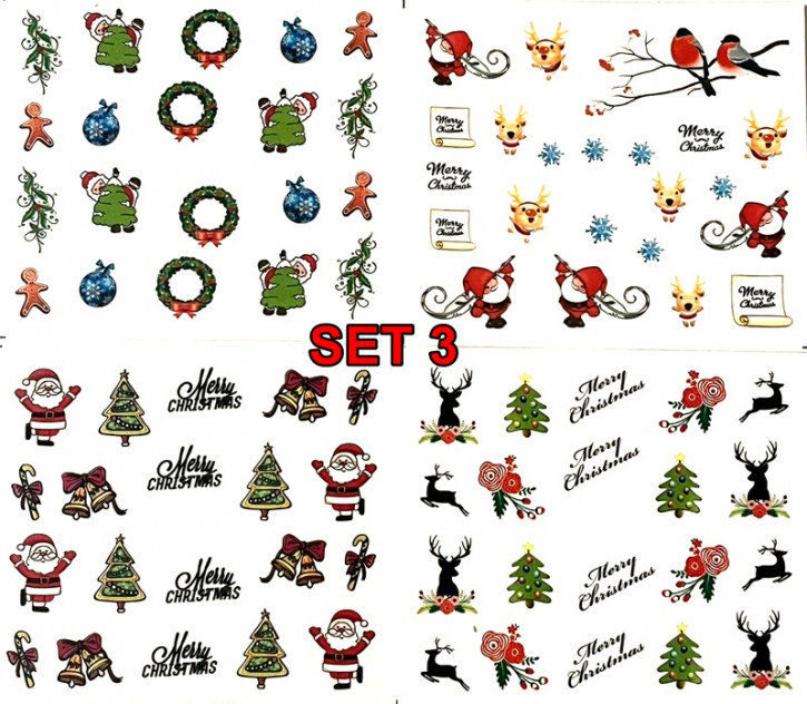 Winter & Christmas Tattoo Slider Set 3 - hochdeckend
