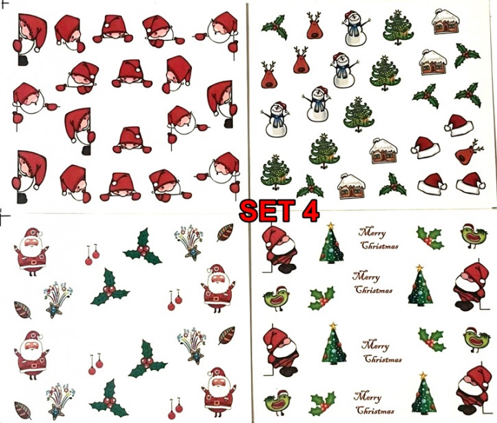 Winter & Christmas Tattoo Slider Set 4 - hochdeckend