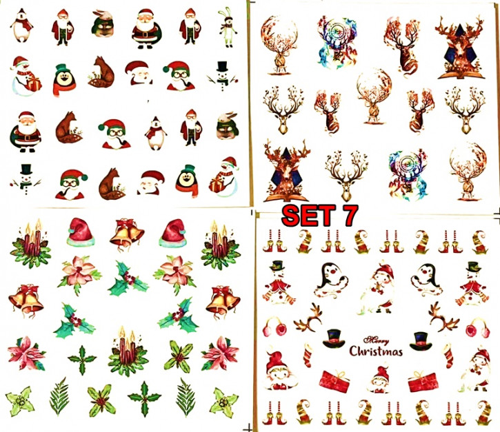 Winter & Christmas Tattoo Slider Set 7 - hochdeckend