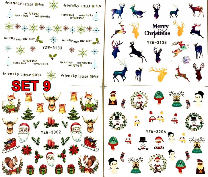Winter & Christmas Tattoo Slider Set 9 - hochdeckend
