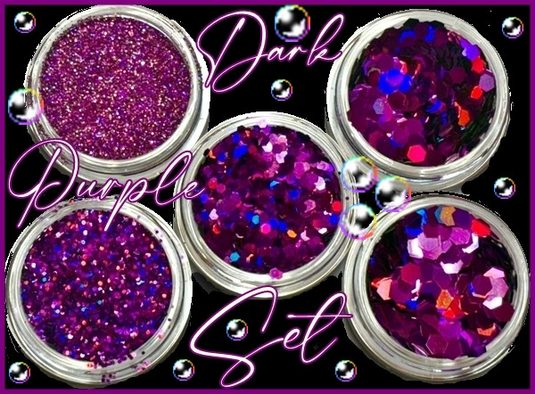 Fashionista Holo Dark Purple Set (5 x 3g)