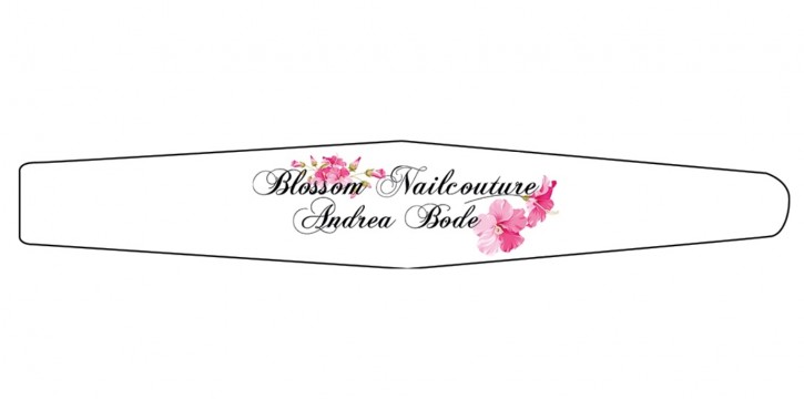 Blossom Nailcouture Feile Trapez weiss