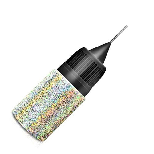 Silver Holo Glitterdust in Squeezer Flasche