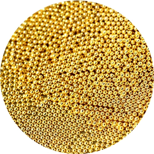 Metal Micro Pearls Gold