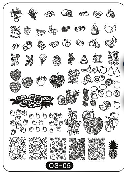 XL Stamping Plate Yummy Fruits