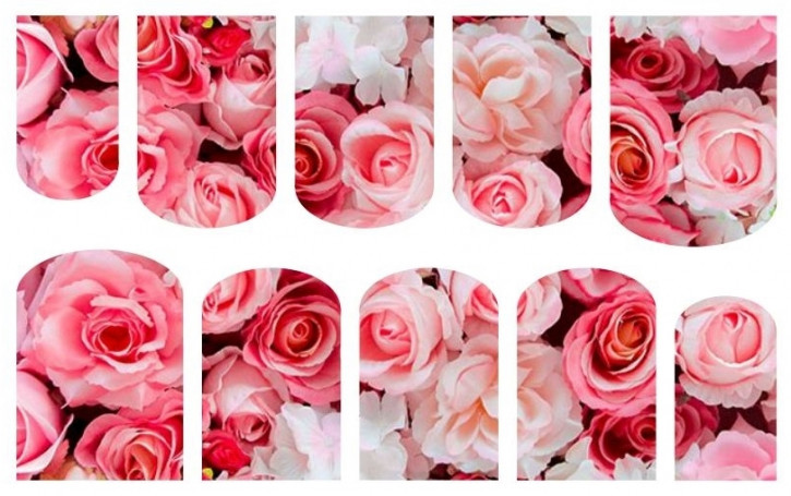 Blossom Nailcouture Wrap Slider Romantic Roses - Big Size
