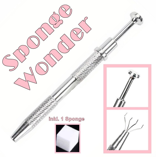 Sponge Wonder Tool mit 100 Schwämmchen (Gr. S)