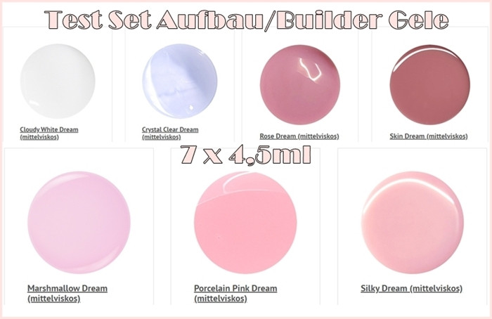 Test Set Aufbau/Builder Gele - 7 x 4,5ml