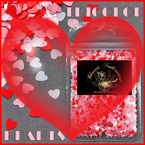 Tricolor Hearts