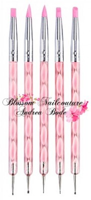 Silicone Spottswirl Set rosa