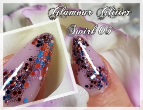 Glamour Glitter Swirl Party Colour Mix 05 XL-Größe