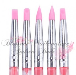 Silicone Spottswirl Set rosa
