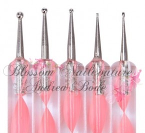 Silicone Spottswirl Set rosa