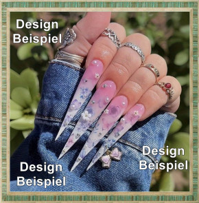 Stiletto Tips Xtra Long XL mit Klebefläche Clear 240 Stück im Tipkasten